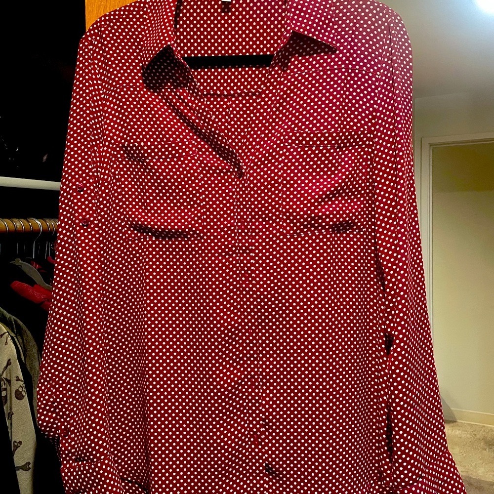 Express button up blouse